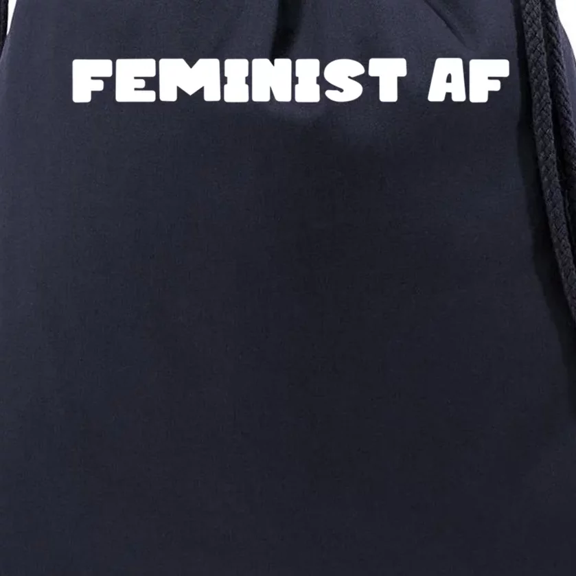 Feminist Af Gift Drawstring Bag