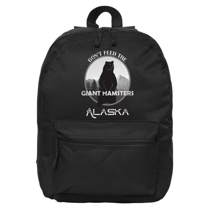 Funny Alaska Grizzly Bear Gift Kodiak Grizzlies Souvenir 16 in Basic Backpack