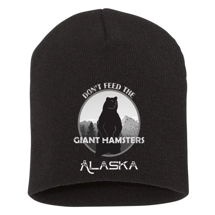 Funny Alaska Grizzly Bear Gift Kodiak Grizzlies Souvenir Short Acrylic Beanie