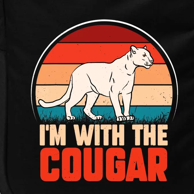 Funny animal graphic I'm with the cougar Impact Tech Backpack