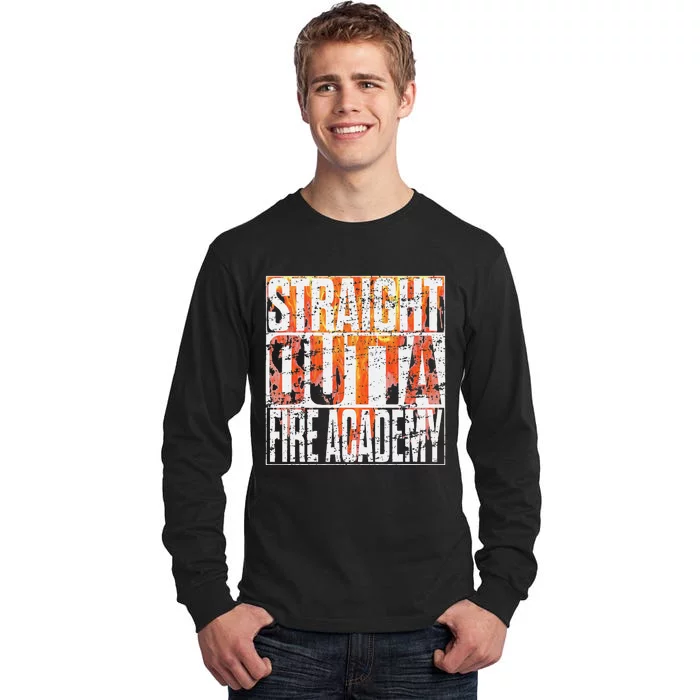 Fire Academy Graduation Gift Fireman Firefighter Tee Tall Long Sleeve T-Shirt