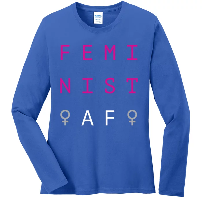 Feminist Af Gift Political Protest 'S Rights Cool Gift Ladies Long Sleeve Shirt