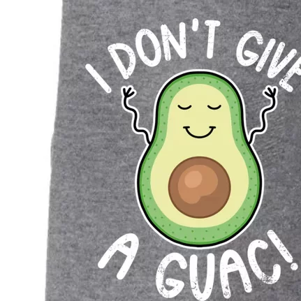 Funny Avocado Gift I Don't Give A Guac Gift Vegan Funny Gift Doggie 3-End Fleece Hoodie