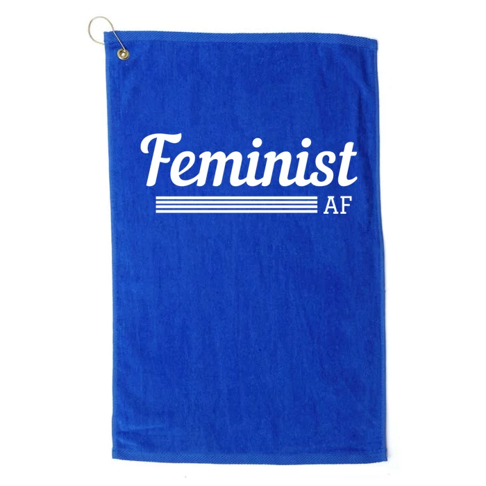 Feminist Af Gift Feminist Equality Movet Gift Platinum Collection Golf Towel