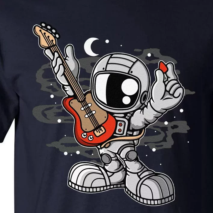 Funny Astronaut Guitar Tall T-Shirt