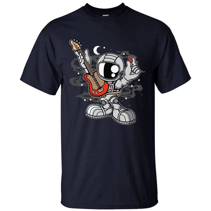 Funny Astronaut Guitar Tall T-Shirt