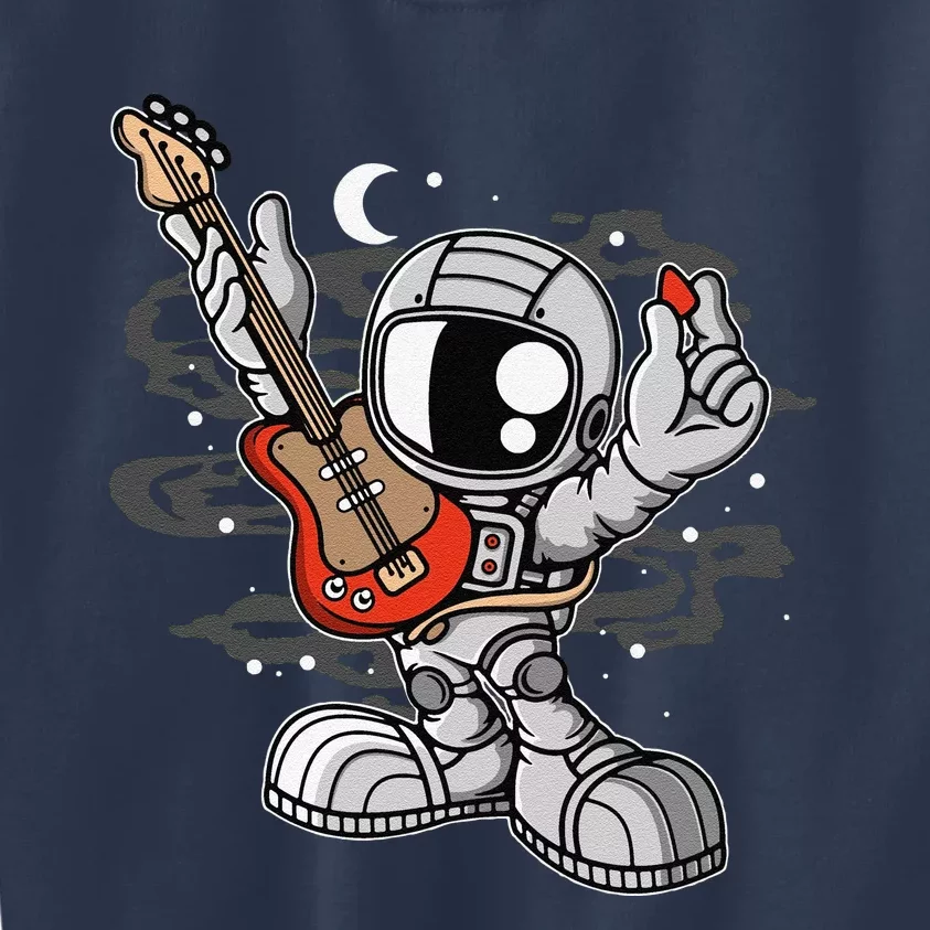 Funny Astronaut Guitar Kids Sweatshirt