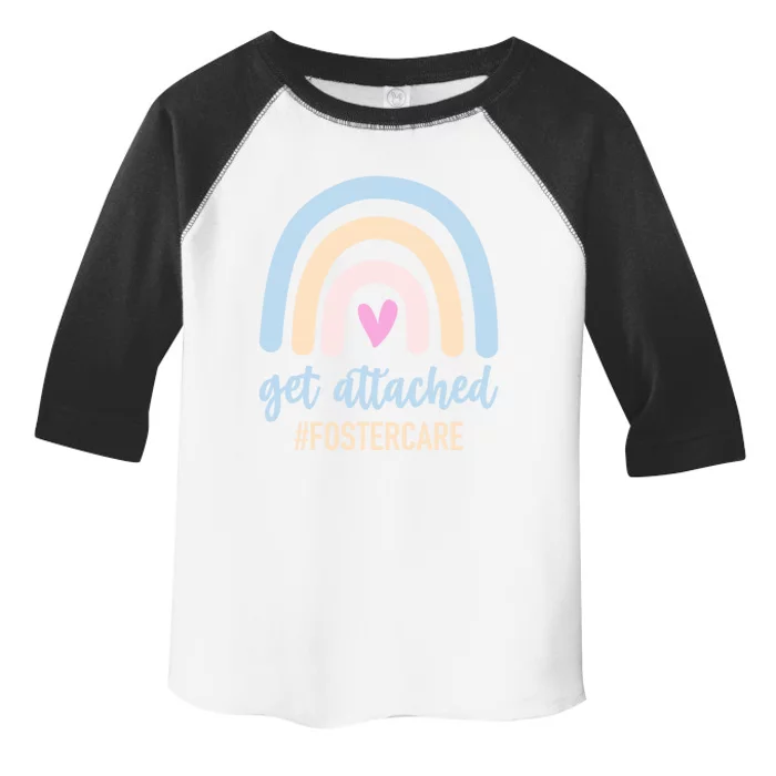 Family Adoption Gotcha Day Get Attached Foster Care Rainbow Funny Gift Toddler Fine Jersey T-Shirt