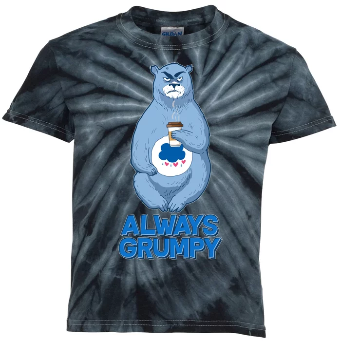 Funny Always Gumpy Bear Kids Tie-Dye T-Shirt