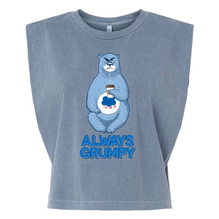 Funny Always Gumpy Bear Garment-Dyed Women's Muscle Tee