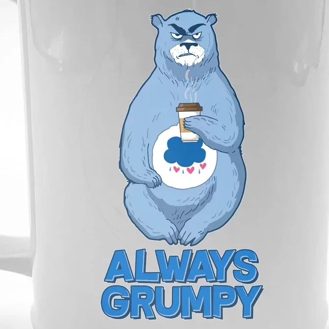 Funny Always Gumpy Bear Front & Back Beer Stein