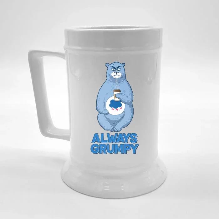 Funny Always Gumpy Bear Front & Back Beer Stein