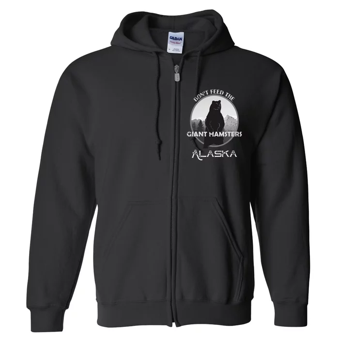 Funny Alaska Grizzly Bear Gift Kodiak Grizzlies Souvenir Full Zip Hoodie