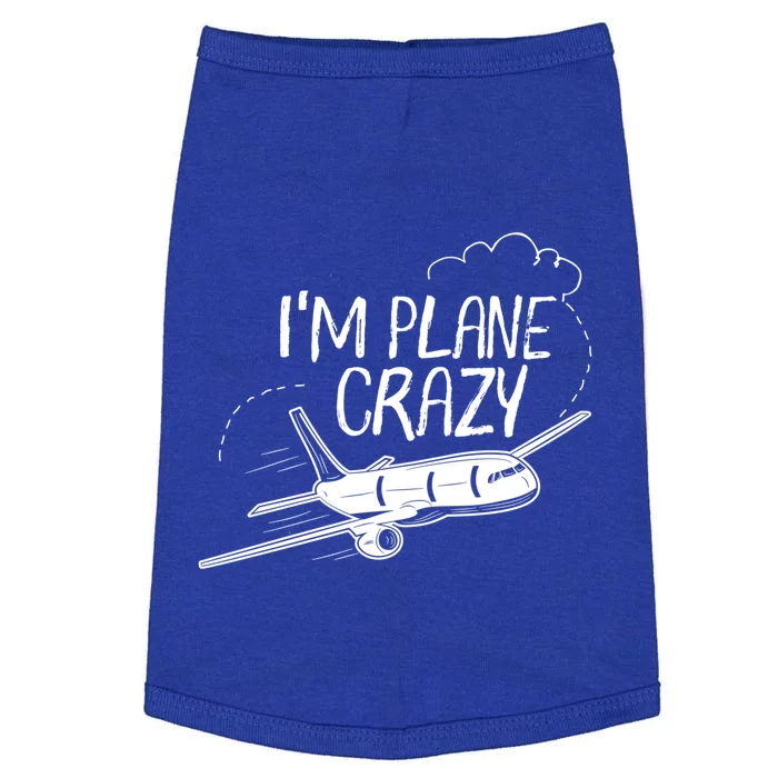 Funny Airplane Gift For Plane Lovers Plane Crazy Gift Doggie Tank