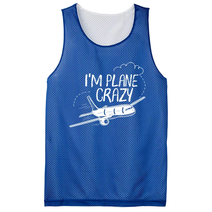 Funny Airplane Gift For Plane Lovers Plane Crazy Gift Mesh Reversible Basketball Jersey Tank