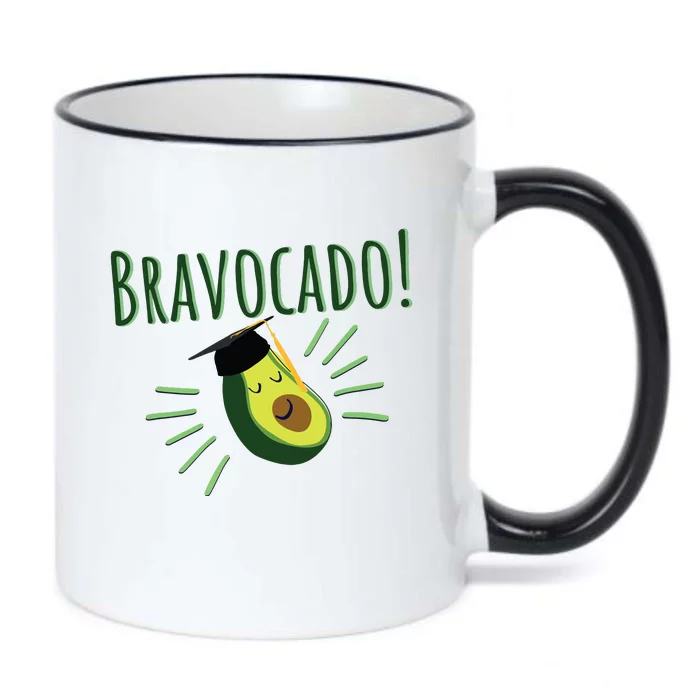 Funny Avocado Graduation Gift Bravocado Bravo Cado Cute Black Color Changing Mug