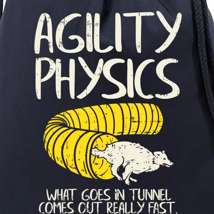 Funny Agility Gift For A Dog Trainer Or Dog Handler Gift Drawstring Bag