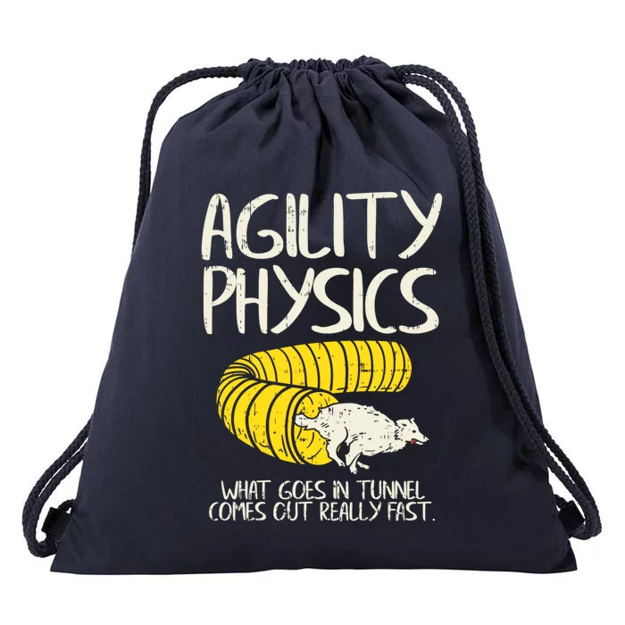 Funny Agility Gift For A Dog Trainer Or Dog Handler Gift Drawstring Bag