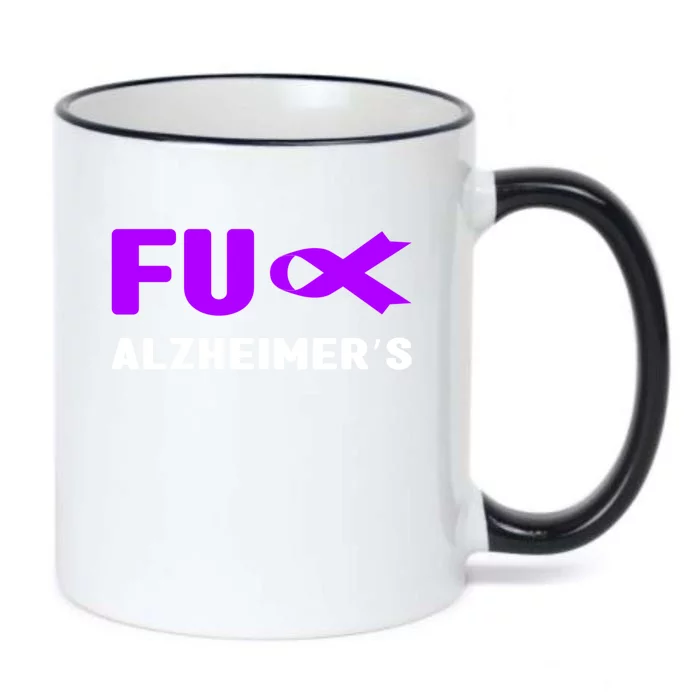 Fuck Alzheimer's Gift Fuck Detia Alzheimer's Awareness Gift Black Color Changing Mug