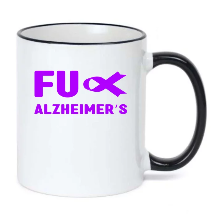 Fuck Alzheimer's Gift Fuck Detia Alzheimer's Awareness Gift Black Color Changing Mug