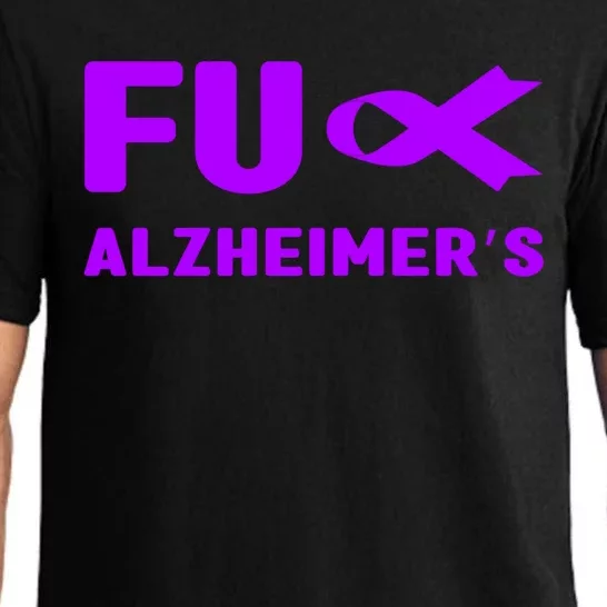 Fuck Alzheimer's Gift Fuck Detia Alzheimer's Awareness Gift Pajama Set