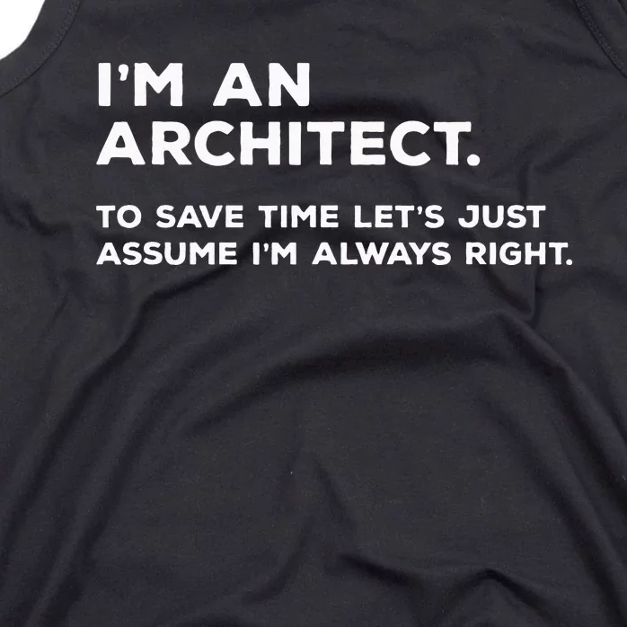 Funny Architect Gift for Architects Tank Top