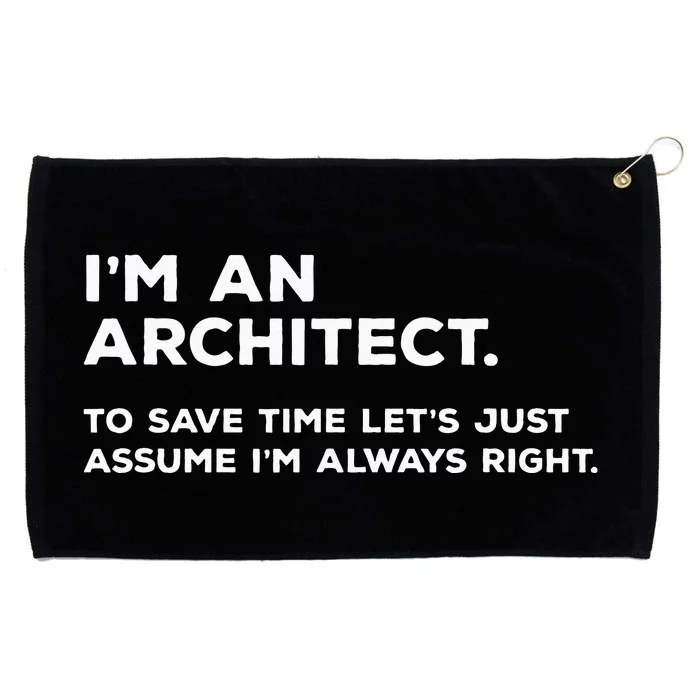 Funny Architect Gift for Architects Grommeted Golf Towel