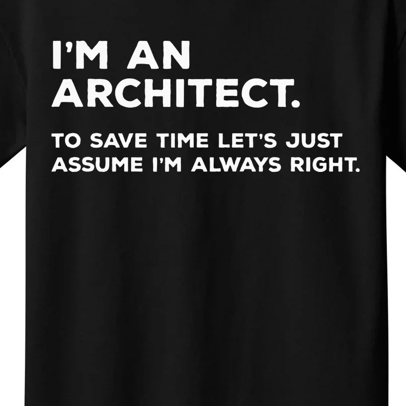 Funny Architect Gift for Architects Kids T-Shirt