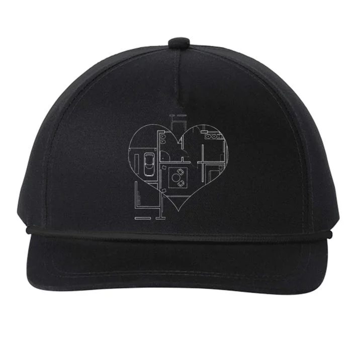 Funny Architect Graduation & Architect Student Architecture Snapback Five-Panel Rope Hat