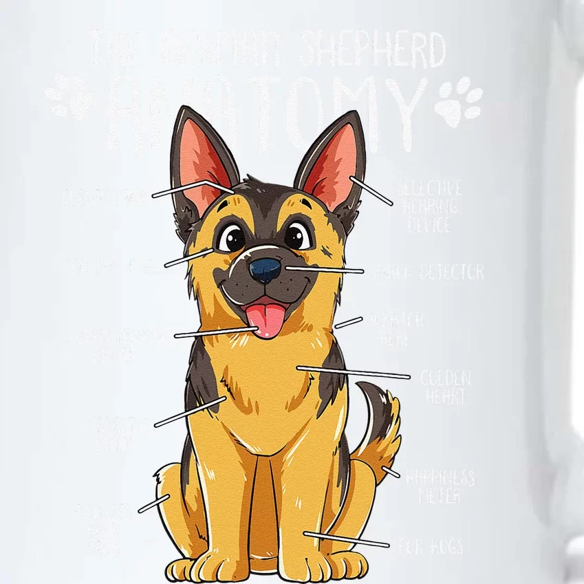 Funny Anatomy German Shepherd Dog Owner Black Color Changing Mug