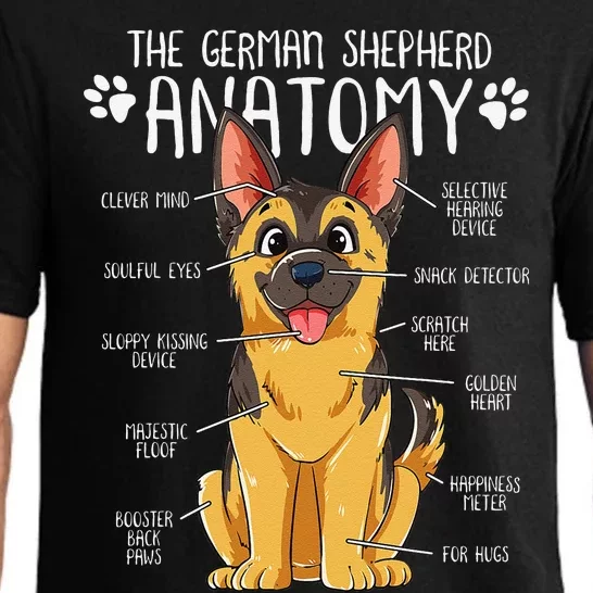 Funny Anatomy German Shepherd Dog Owner Pajama Set