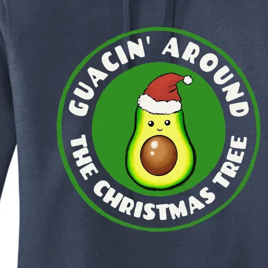 Funny Avocado Guac Christmas Pun Women's Pullover Hoodie