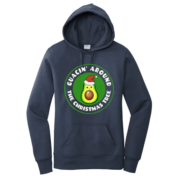 Funny Avocado Guac Christmas Pun Women's Pullover Hoodie