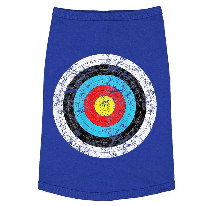 Funny Archery Gift For Archer Bullseye Target Doggie Tank