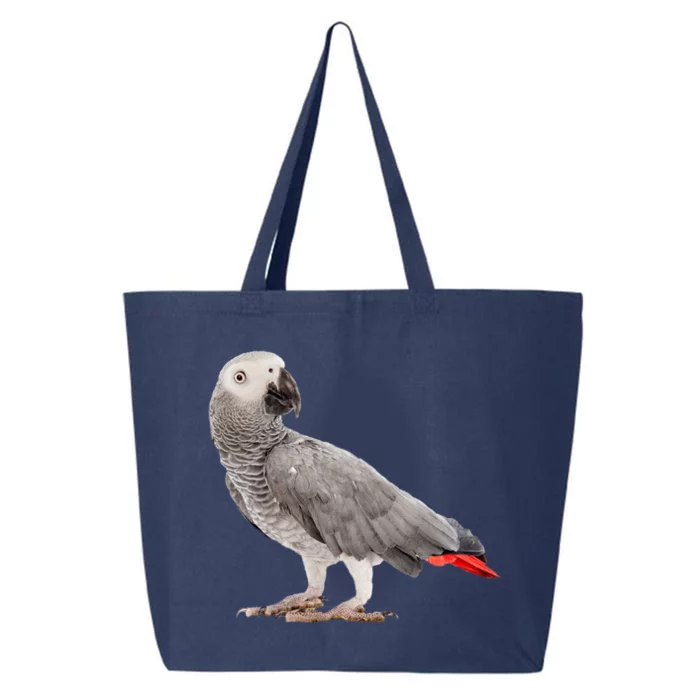 Funny African Grey Parrot Bird Gift 25L Jumbo Tote