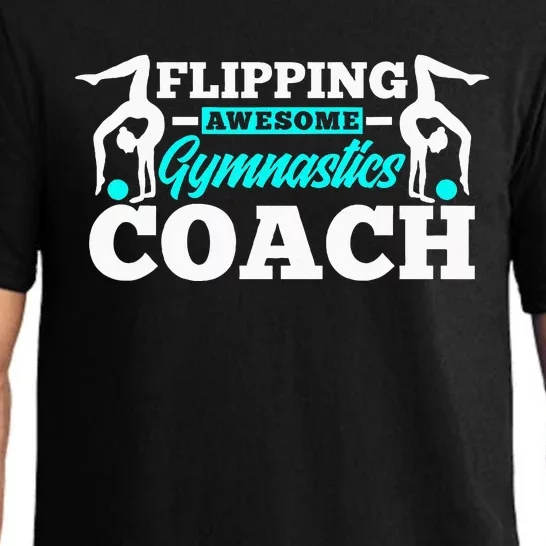 Flipping Awesome Gymnastics Coach Funny Gymnast Pajama Set