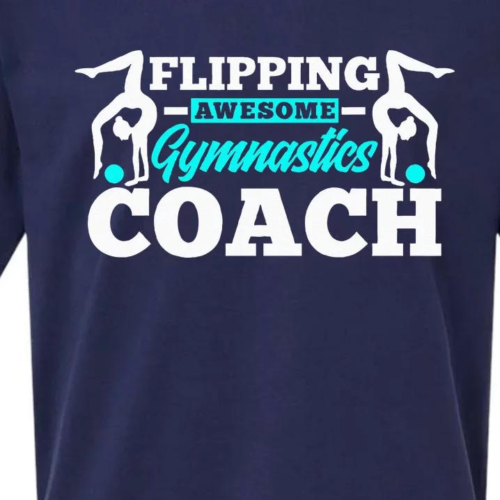 Flipping Awesome Gymnastics Coach Funny Gymnast Sueded Cloud Jersey T-Shirt