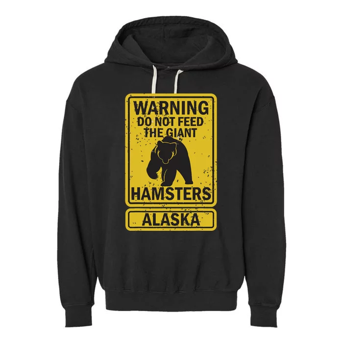 Funny Alaska Grizzly Brown Kodiak Bear Gift Garment-Dyed Fleece Hoodie