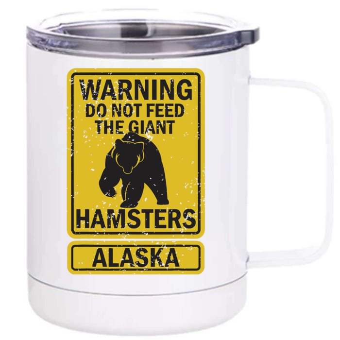 Funny Alaska Grizzly Brown Kodiak Bear Gift Front & Back 12oz Stainless Steel Tumbler Cup