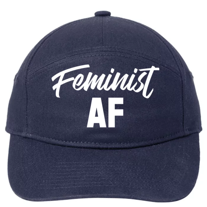 Feminist Af Gift 7-Panel Snapback Hat