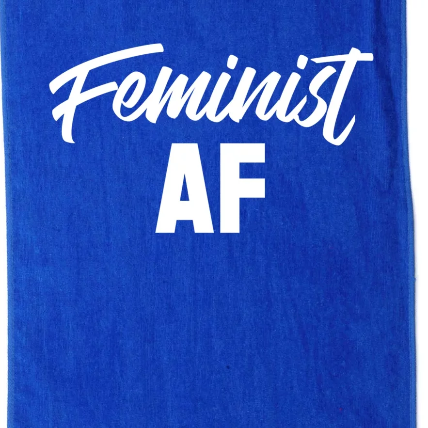 Feminist Af Gift Platinum Collection Golf Towel