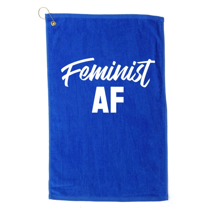 Feminist Af Gift Platinum Collection Golf Towel