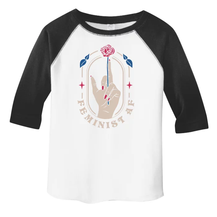 Feminist Af Gift Toddler Fine Jersey T-Shirt