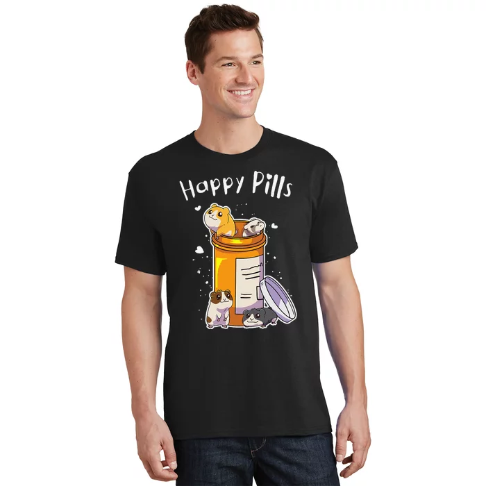 Funny animal Guinea Pigs Pills Anime Cute T-Shirt