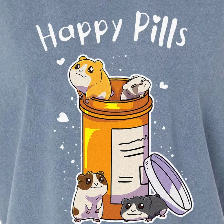 Funny animal Guinea Pigs Pills Anime Cute Garment-Dyed Women's Muscle Tee