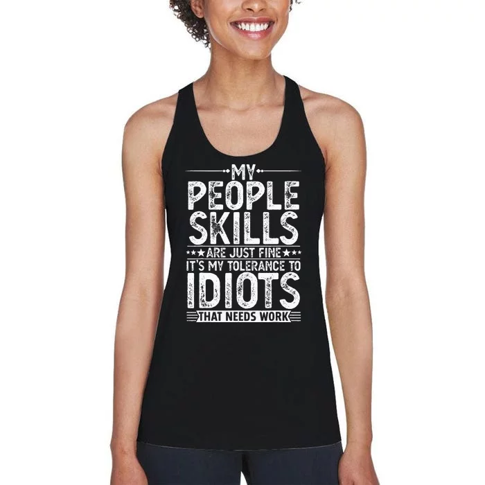 Funny  Adult Humour Sarcastic Women's Racerback Tank