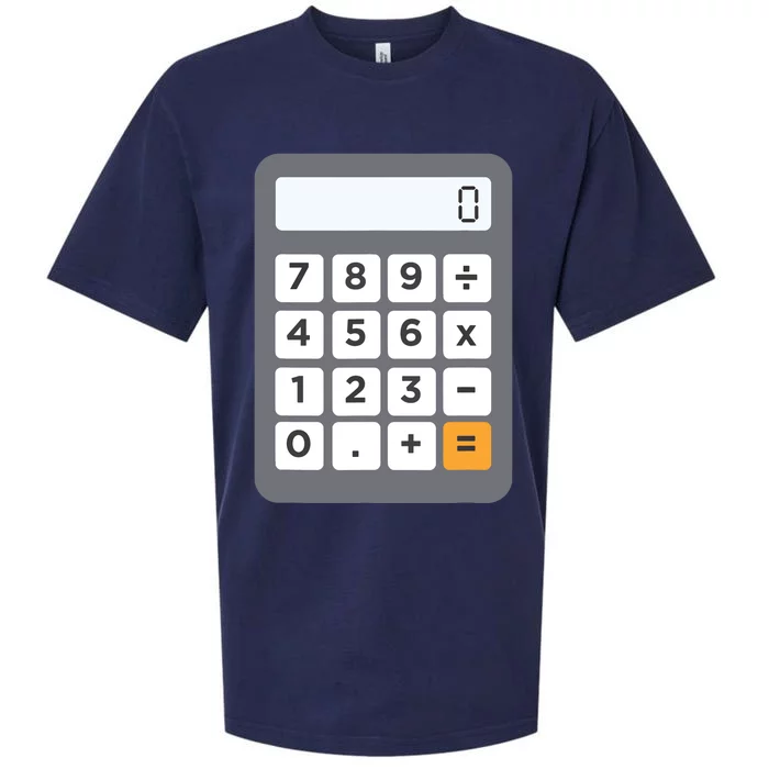 Funny Accountant Halloween Costume Outfit Math Calculator Sueded Cloud Jersey T-Shirt