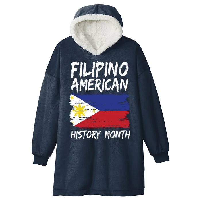 Filipino American History Month | Philippines Flag Hooded Wearable Blanket