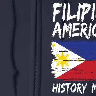 Filipino American History Month | Philippines Flag Full Zip Hoodie