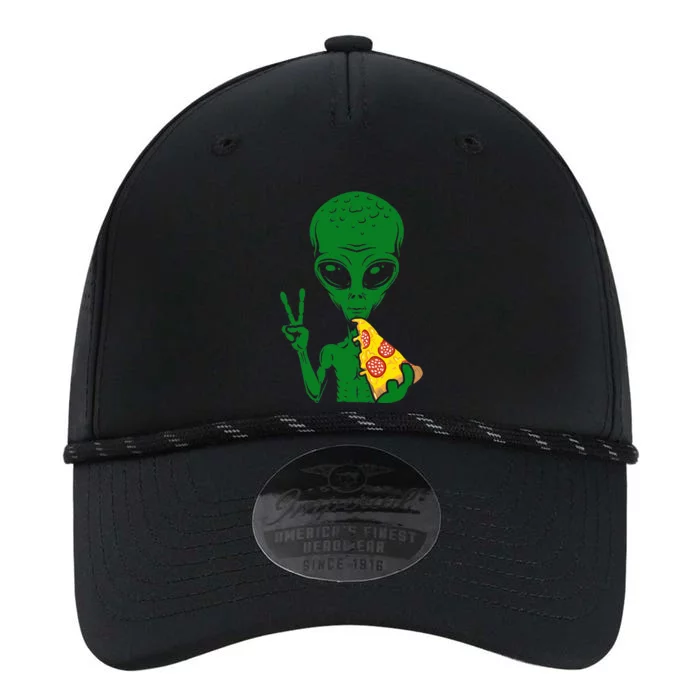 Funny Alien Head Eating Pizza Ufo Extraterrestrial Performance The Dyno Cap